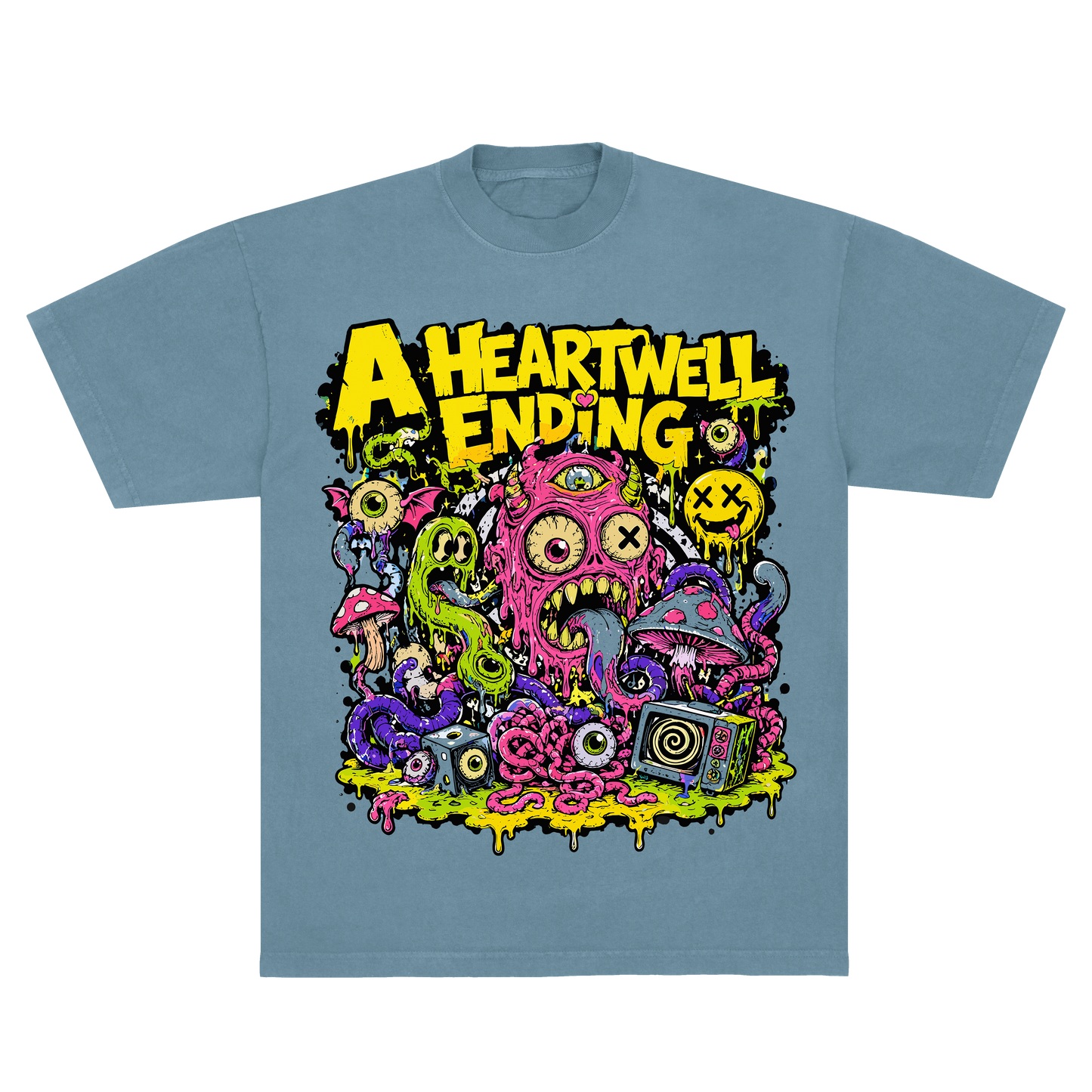 MONSTERS SEA BLUE TSHIRT