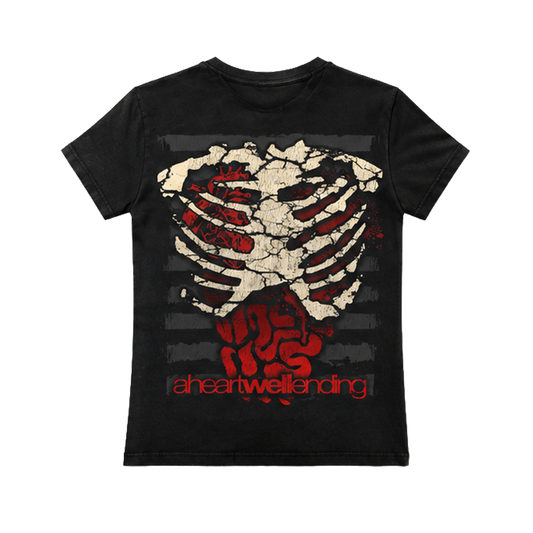 RIBCAGE TSHIRT - BLACK