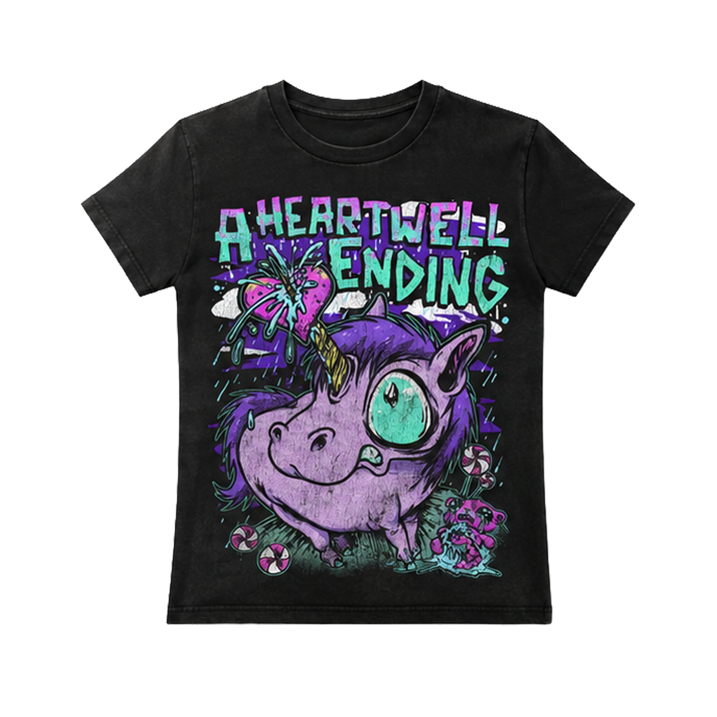 UNICORN TSHIRT - BLACK