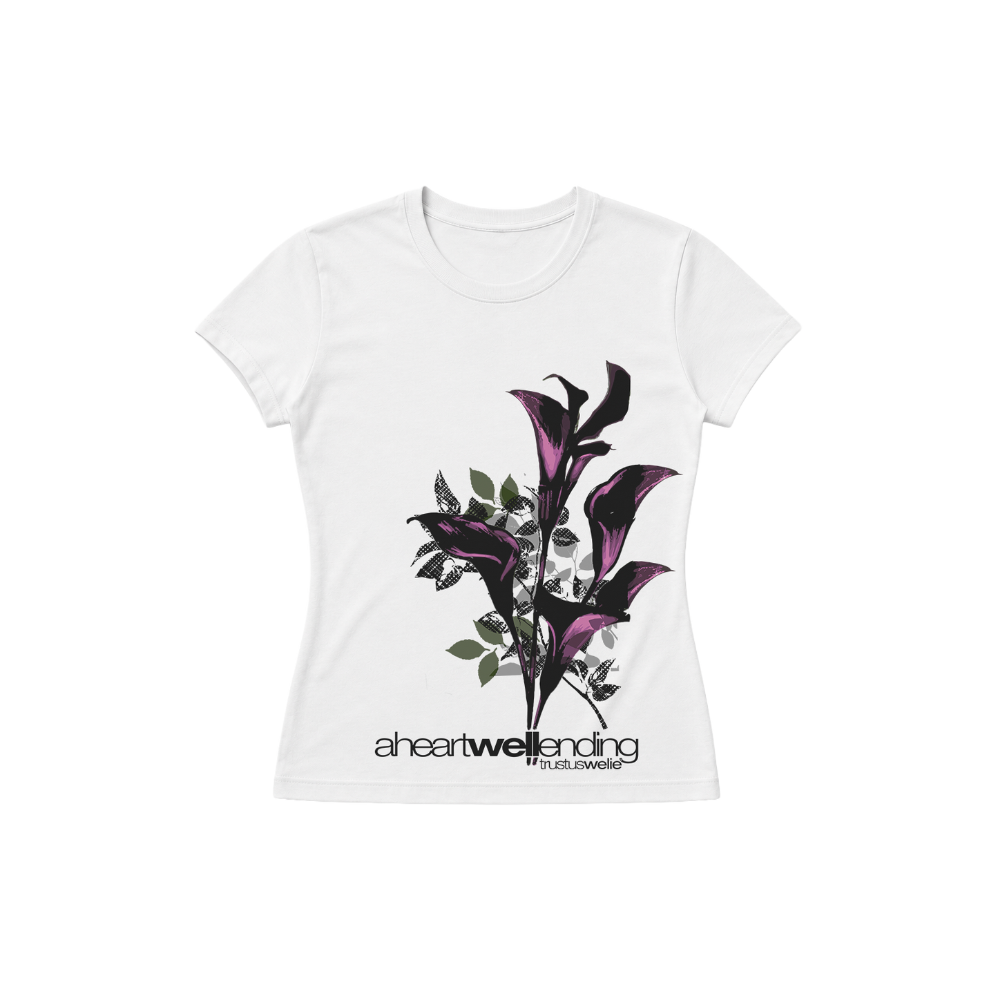 TRUST US WE LIE WOMENS TEE - WHITE